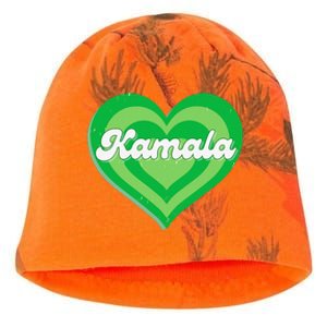 Khive Cool Retro Kamala Lime Green Kati - Camo Knit Beanie