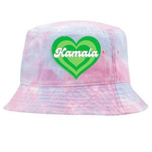 Khive Cool Retro Kamala Lime Green Tie-Dyed Bucket Hat