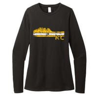 Kansas City Retro Vintage Classic Missouri Womens CVC Long Sleeve Shirt