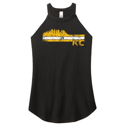 Kansas City Retro Vintage Classic Missouri Women’s Perfect Tri Rocker Tank