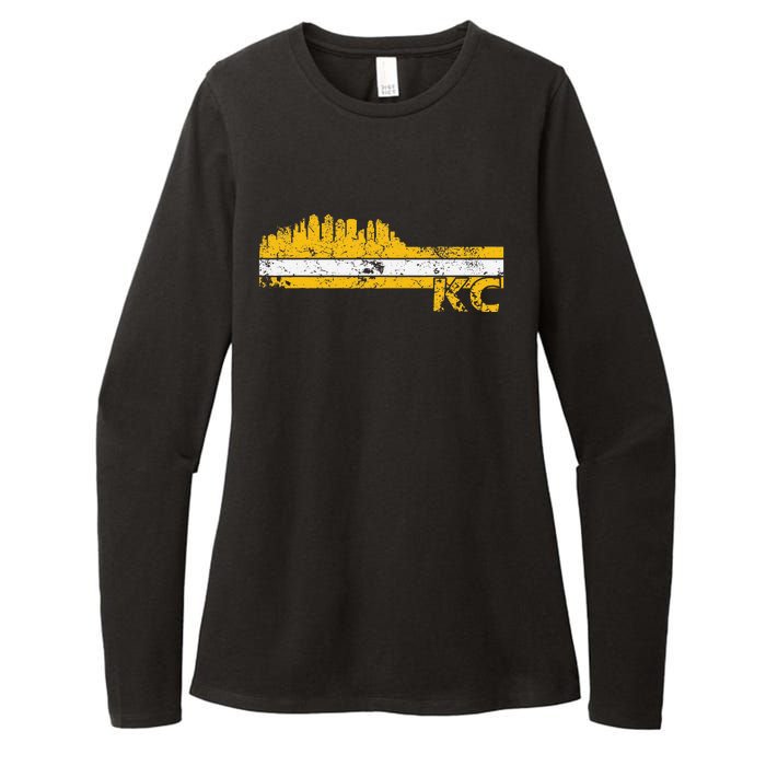 Kansas City Retro Vintage Classic Missouri Gift Kc Womens CVC Long Sleeve Shirt