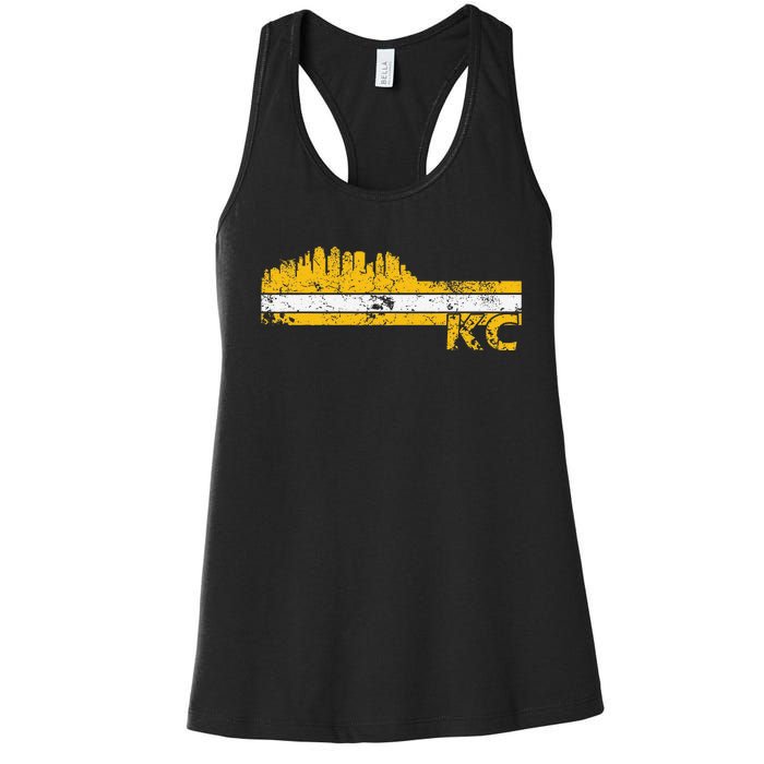 Kansas City Retro Vintage Classic Missouri Gift Kc Women's Racerback Tank