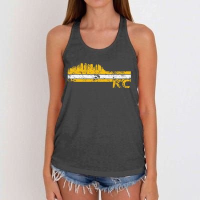 Kansas City Retro Vintage Classic Missouri Gift Kc Women's Knotted Racerback Tank