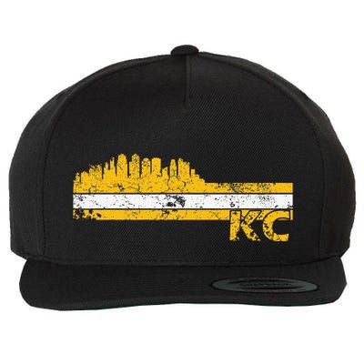 Kansas City Retro Vintage Classic Missouri Gift Kc Wool Snapback Cap