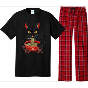 Kawaii Cat Ramen Noodles Funny Anime Gift Pajama Set