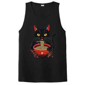 Kawaii Cat Ramen Noodles Funny Anime Gift PosiCharge Competitor Tank