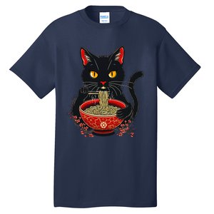 Kawaii Cat Ramen Noodles Funny Anime Gift Tall T-Shirt