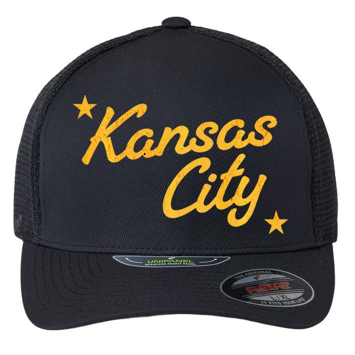 Kansas City Retro Apparel Kc Flexfit Unipanel Trucker Cap