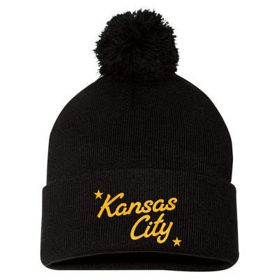 Kansas City Retro Apparel Kc Pom Pom 12in Knit Beanie