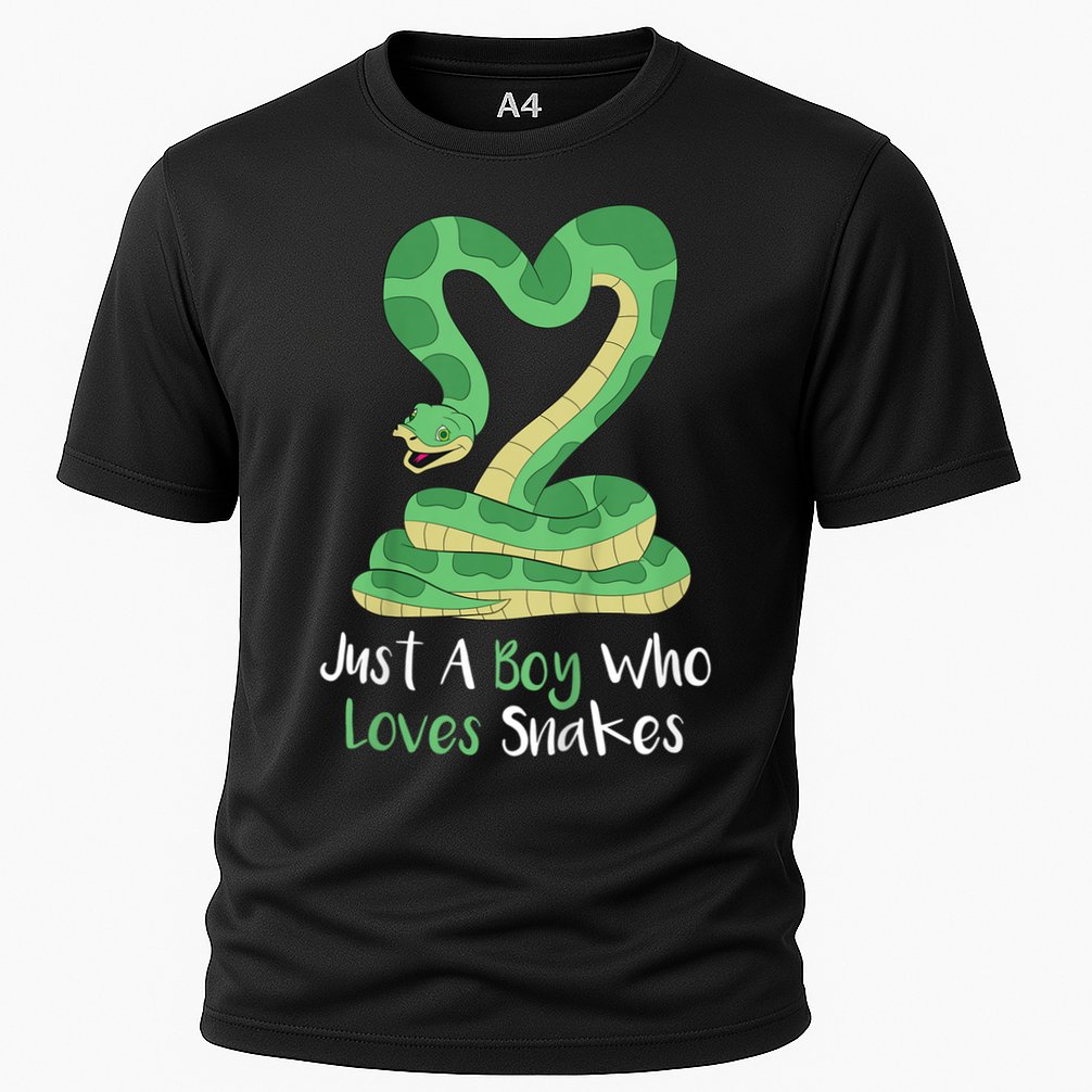 Kids Cute Snake | Boa Constrictor Cooling Performance Crew T-Shirt