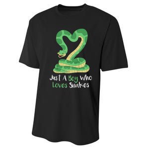 Kids Cute Snake | Boa Constrictor Performance Sprint T-Shirt