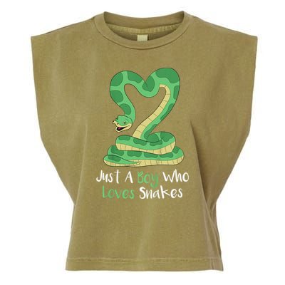 Kids Cute Snake | Boa Constrictor Garment-Dyed Women's Muscle Tee