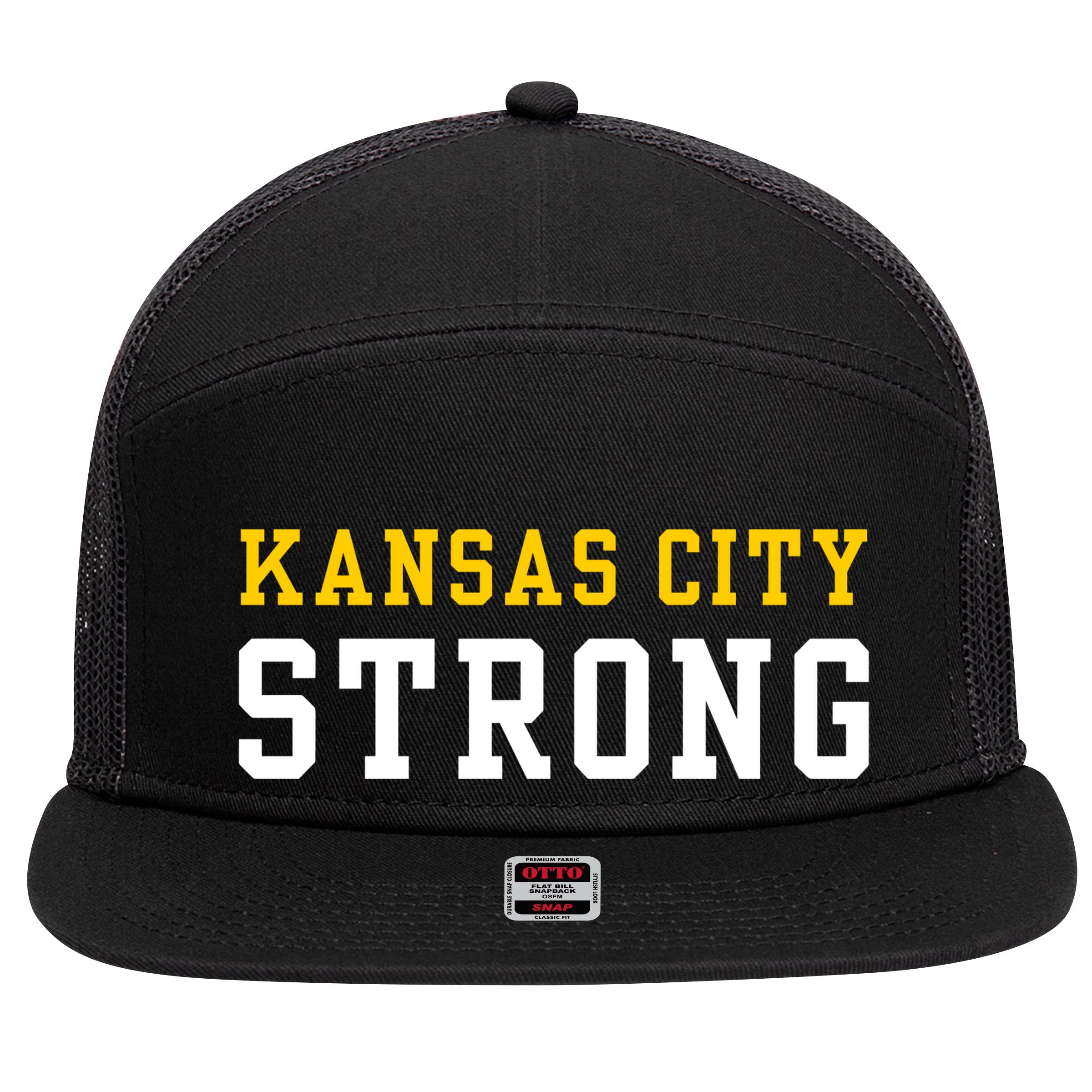Kansas City Strong 7 Panel Mesh Trucker Snapback Hat
