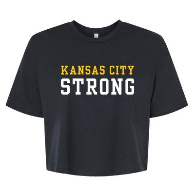 Kansas City Strong Bella+Canvas Jersey Crop Tee