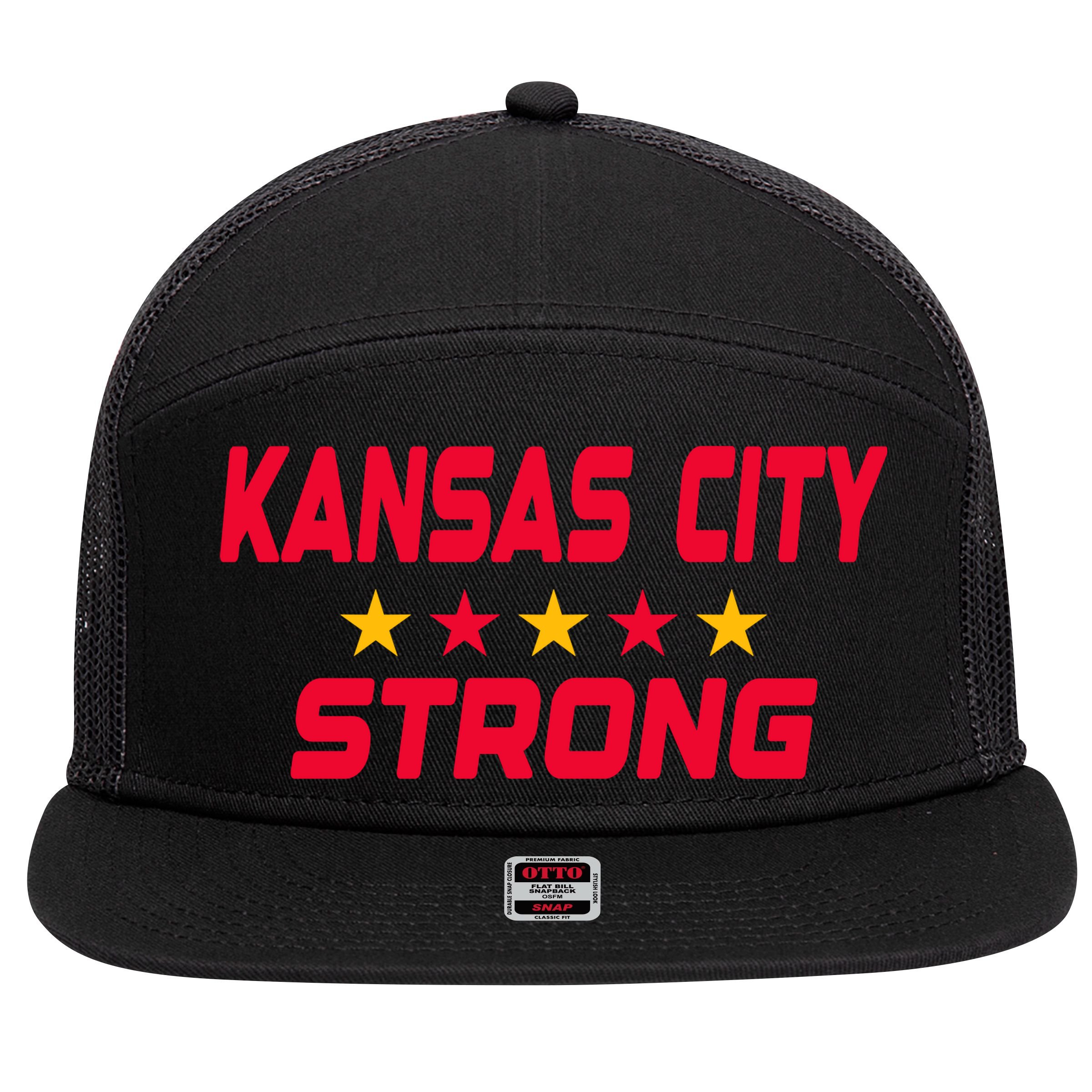 Kansas City Strong 7 Panel Mesh Trucker Snapback Hat
