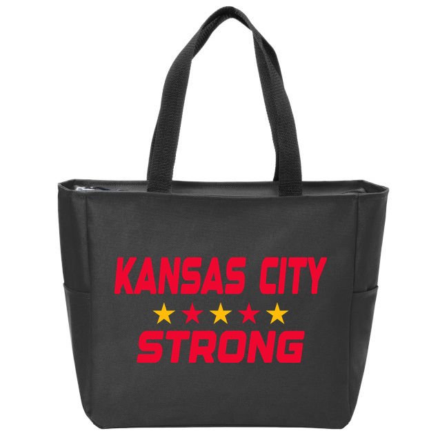 Kansas City Strong Zip Tote Bag