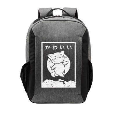 Kawaii Cat Shirt. Retro Style Anime Vector Backpack