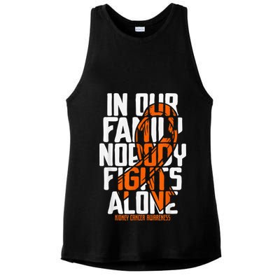 Kidney Cancer Support Family Kidney Cancer Awareness Ladies PosiCharge Tri-Blend Wicking Tank