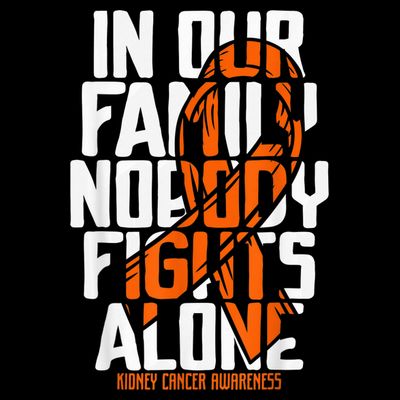 Kidney Cancer Support Family Kidney Cancer Awareness T-Shirt