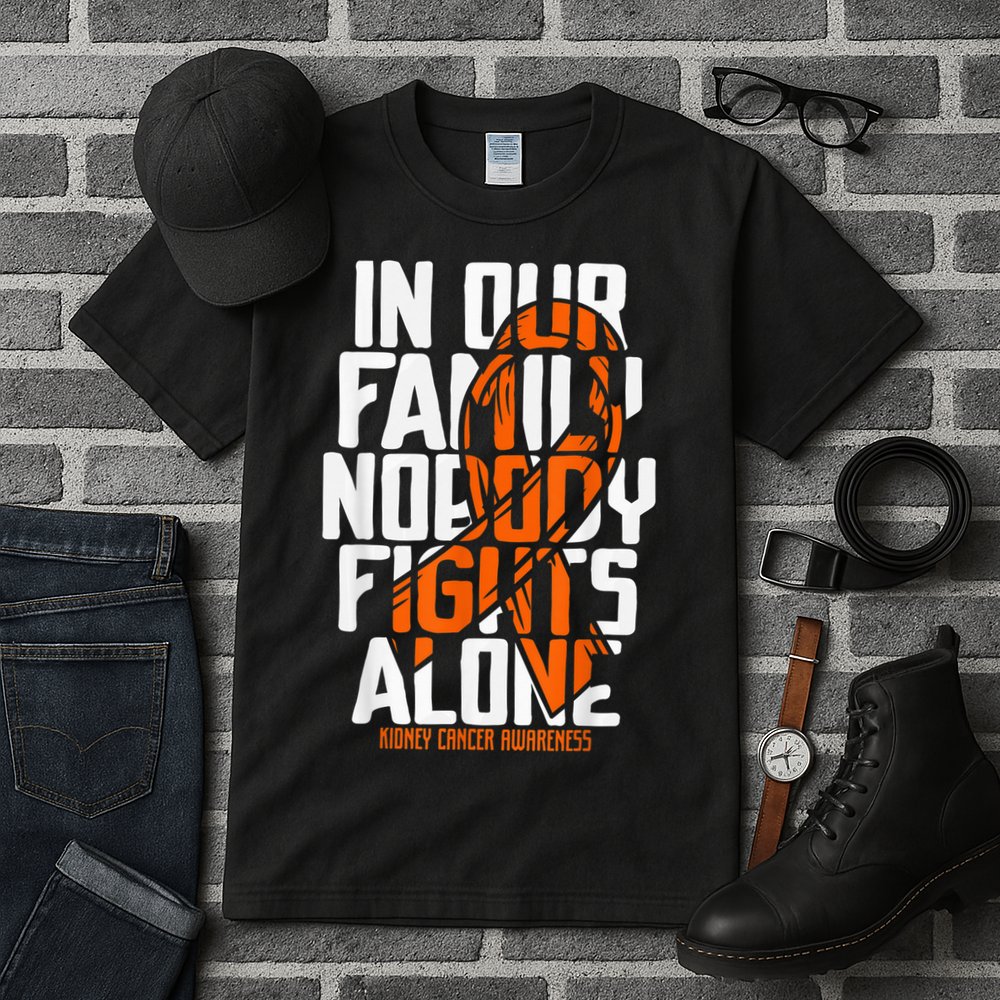 Kidney Cancer Support Family Kidney Cancer Awareness Tall T-Shirt