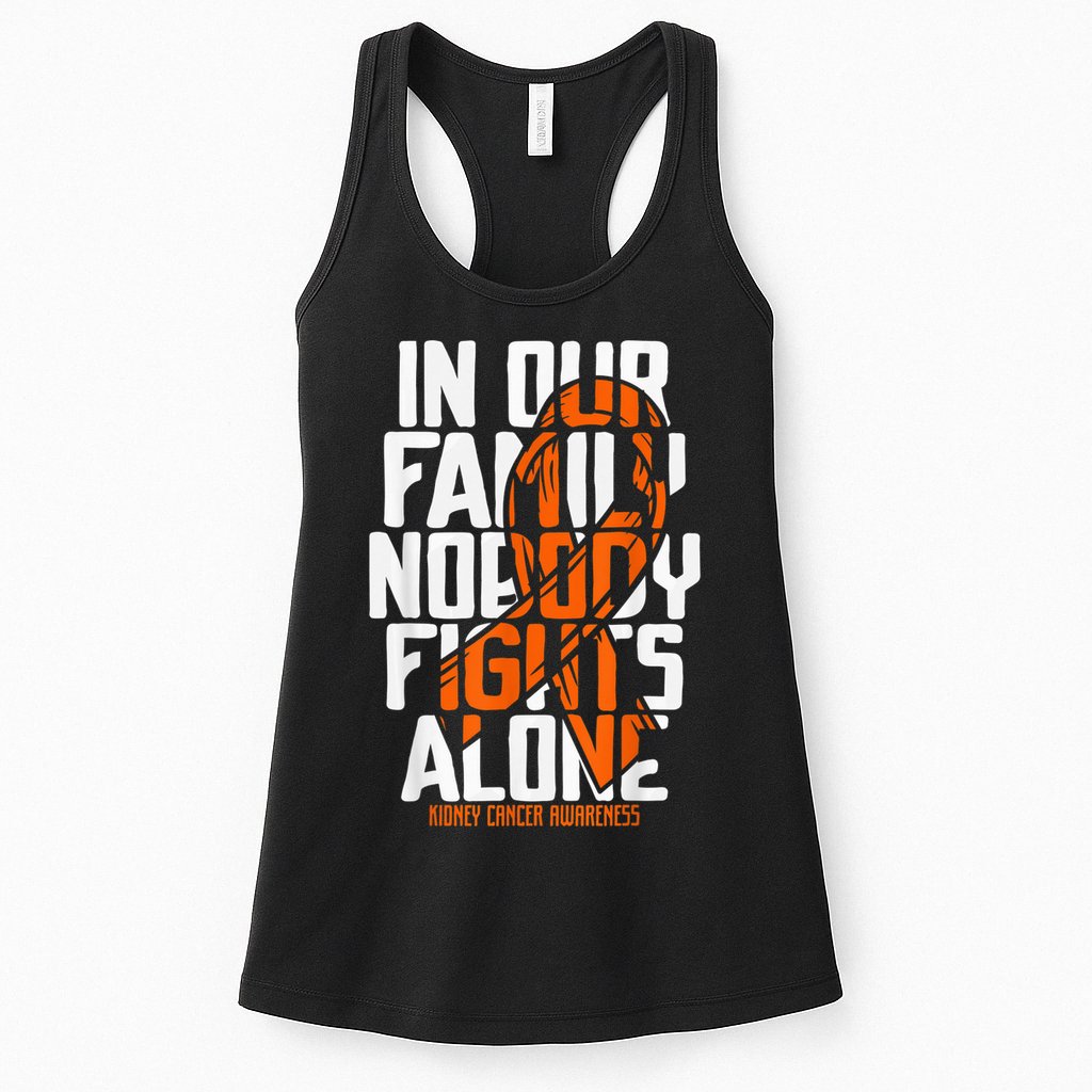 Kidney Cancer Support Family Kidney Cancer Awareness Womens Tank Top