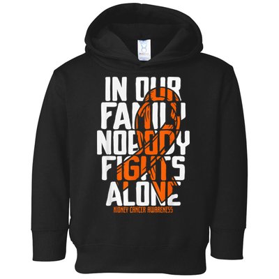 Kidney Cancer Support Family Kidney Cancer Awareness Toddler Hoodie