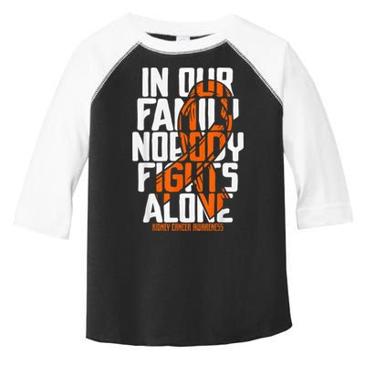 Kidney Cancer Support Family Kidney Cancer Awareness Toddler Fine Jersey T-Shirt