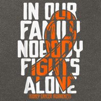 Kidney Cancer Support Family Kidney Cancer Awareness Cotton Canvas Backpack