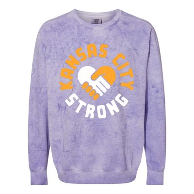 Kansas City Strong Colorblast Crewneck Sweatshirt