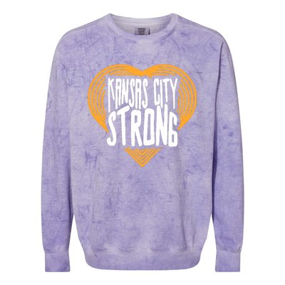 Kansas City Strong Colorblast Crewneck Sweatshirt