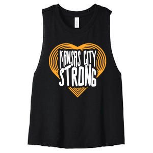 Kansas City Strong Women's Racerback Cropped Tank