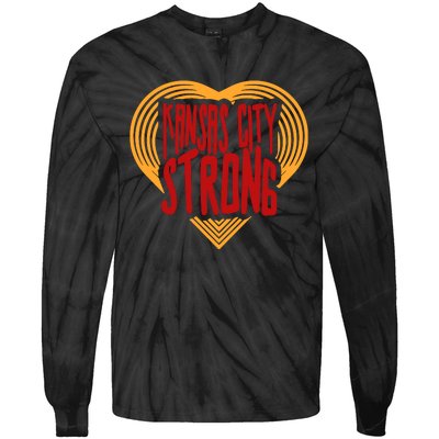 Kansas City Strong Tie-Dye Long Sleeve Shirt