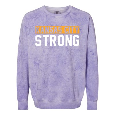 Kansas City Strong Colorblast Crewneck Sweatshirt