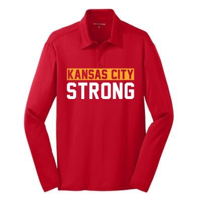 Kansas City Strong Silk Touch Performance Long Sleeve Polo