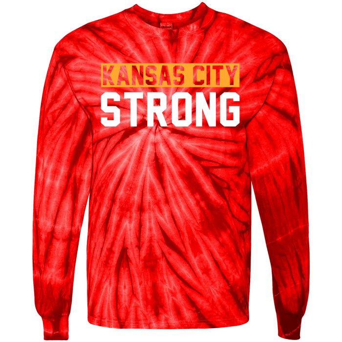 Kansas City Strong Tie-Dye Long Sleeve Shirt