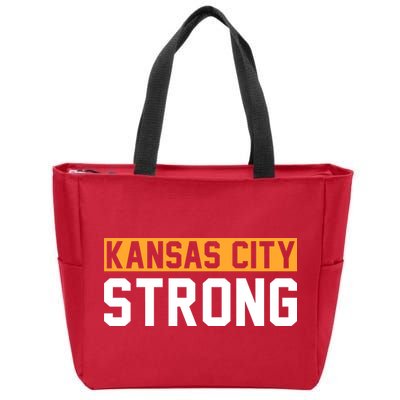 Kansas City Strong Zip Tote Bag