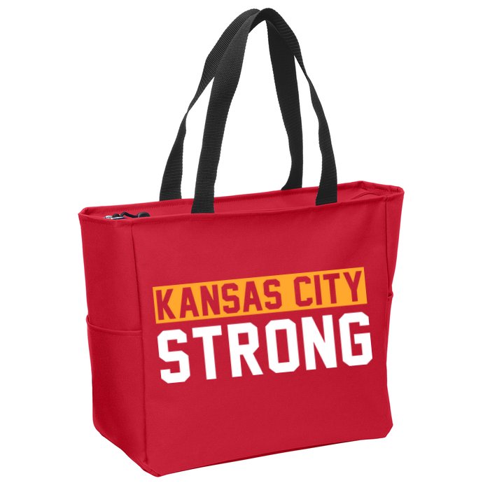 Kansas City Strong Zip Tote Bag