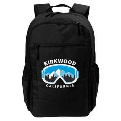Kirkwood California Ski Snowboard Goggles Snow Mountain Cool Gift Backpack