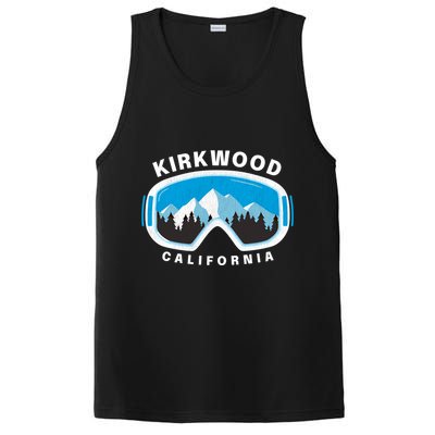 Kirkwood California Ski Snowboard Goggles Snow Mountain Cool Gift PosiCharge Competitor Tank