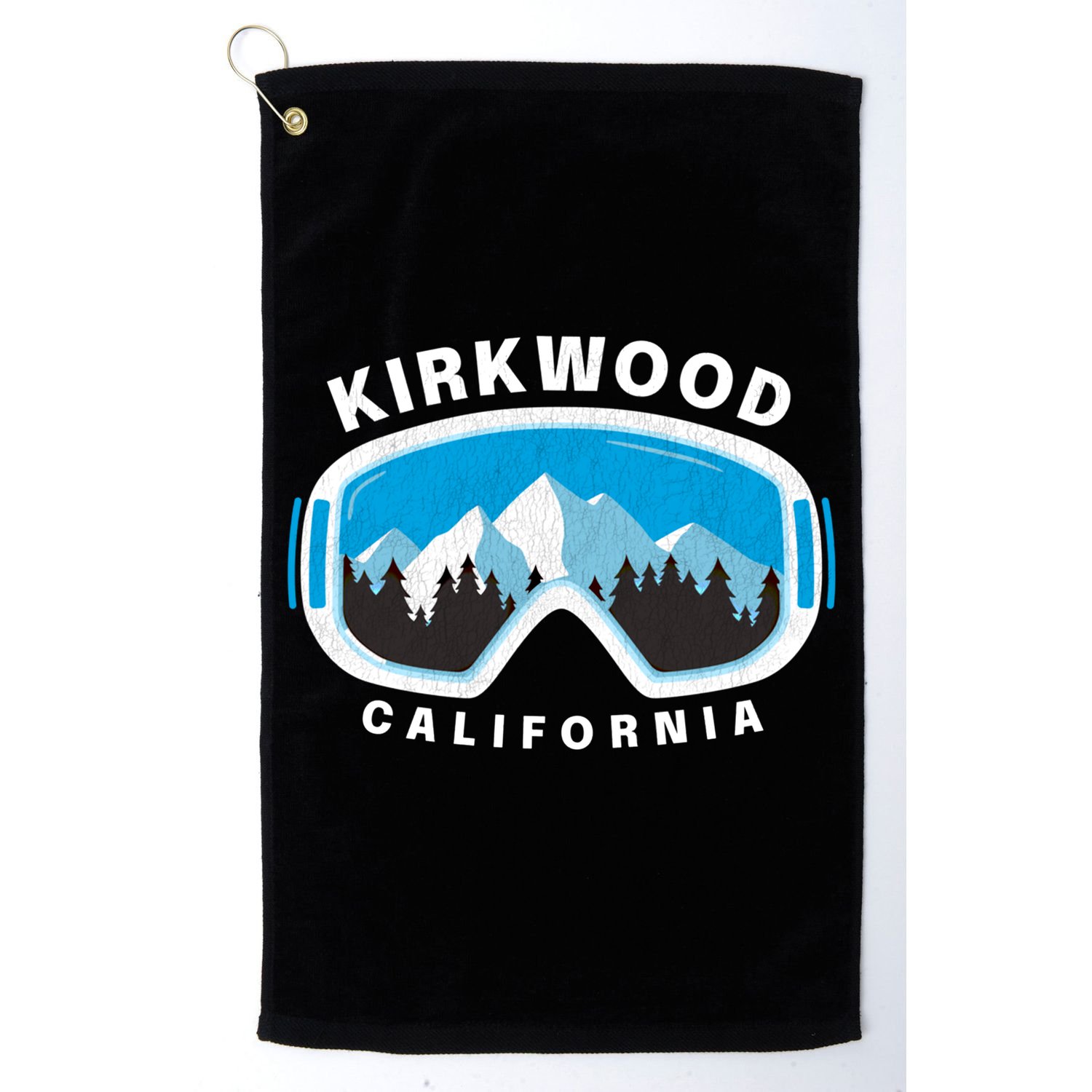 Kirkwood California Ski Snowboard Goggles Snow Mountain Cool Gift Golf Towel
