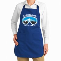 Kirkwood California Ski Snowboard Goggles Snow Mountain Cool Gift Apron