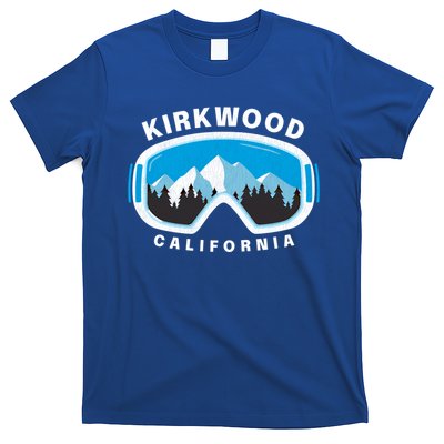 Kirkwood California Ski Snowboard Goggles Snow Mountain Cool Gift T-Shirt