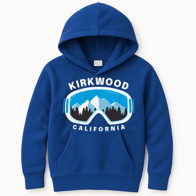 Kirkwood California Ski Snowboard Goggles Snow Mountain Cool Gift Kids Hoodie
