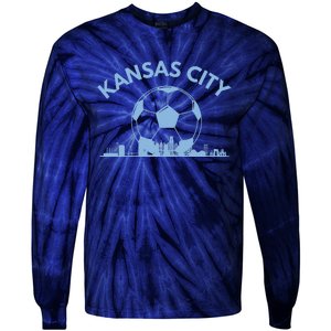 Kansas City Soccer & Skyline Tie-Dye Long Sleeve Shirt