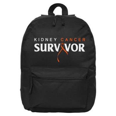 Kidney Cancer Survivor Kidney Cancer Awareness 16 in Basic Backpack