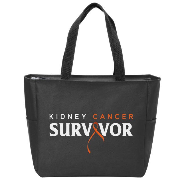 Kidney Cancer Survivor Kidney Cancer Awareness Zip Tote Bag