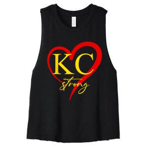 Kansas City Strong Women's Racerback Cropped Tank