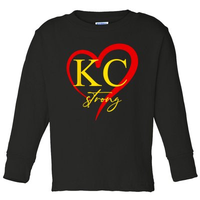 Kansas City Strong Toddler Long Sleeve Shirt