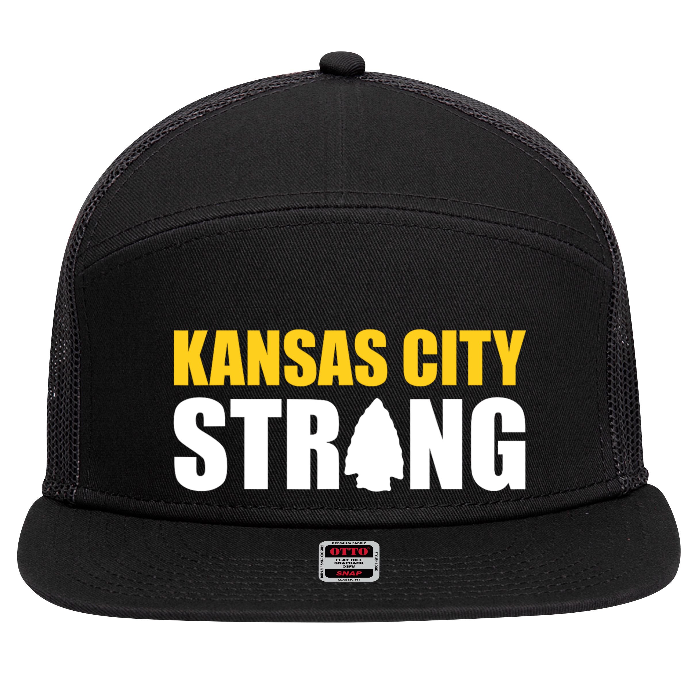 Kansas City Strong 7 Panel Mesh Trucker Snapback Hat