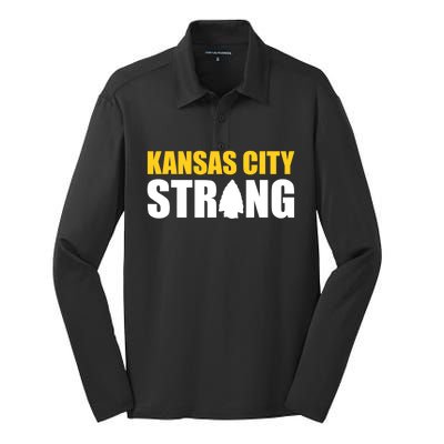 Kansas City Strong Silk Touch Performance Long Sleeve Polo